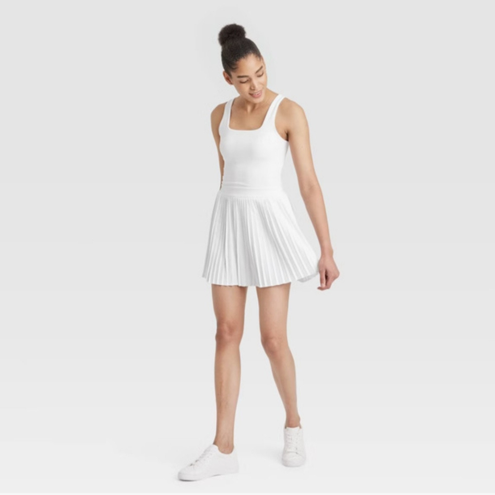 #173 Msrp $35 Nwt All In Motion Pleated Active Tennis Dress Size L & Xl Avbl